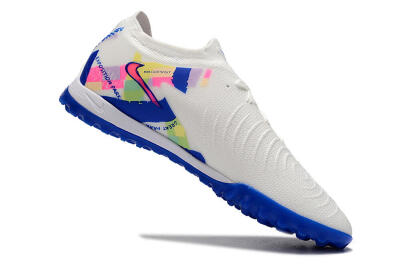Men's Nike Phantom Luna Elite TF Football Shoes - White/Blue/Pink/Yellow