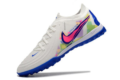Men's Nike Phantom Luna Elite TF Football Shoes - White/Blue/Pink/Yellow