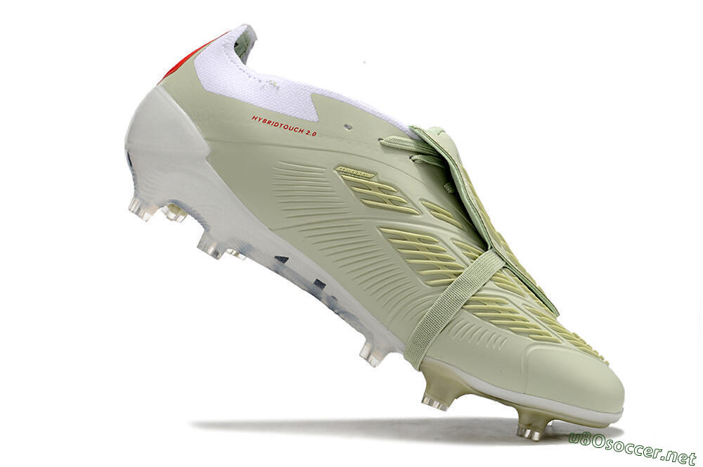 Men's Adidas Predator Elite Foldover Tongue FG Football Boots - Beige/Black/White 4