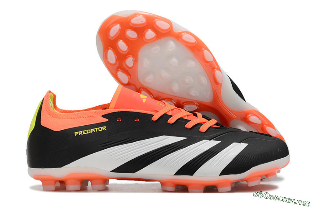 Men's Adidas Predator Accuracy Elite FG Football Boots - Black/Orange/White 2