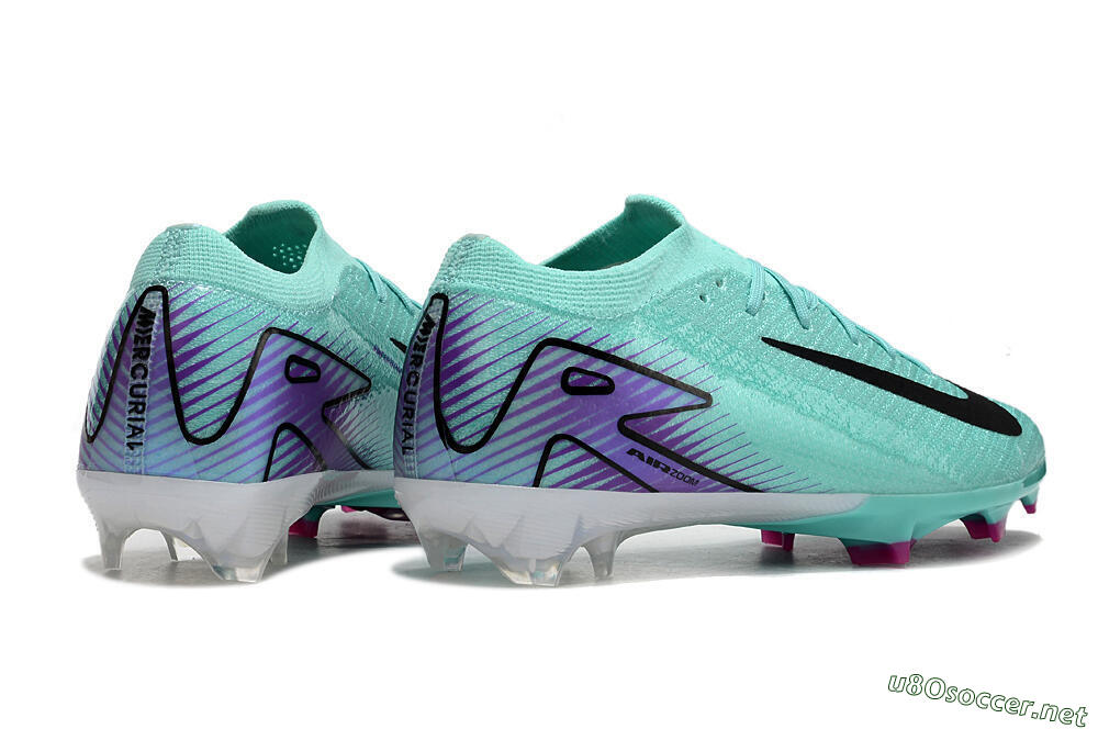 Men's Nike Air Zoom Mercurial Vapor 16 Elite FG Football Boots - Green/Purple/Black 6