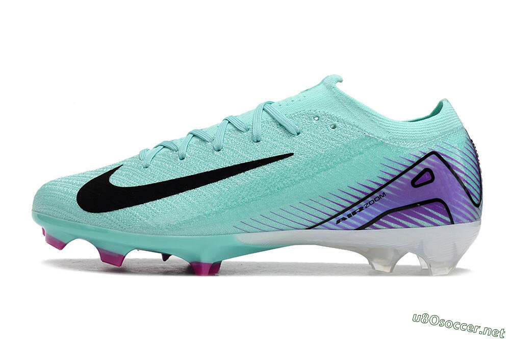 Men's Nike Air Zoom Mercurial Vapor 16 Elite FG Football Boots - Green/Purple/Black 0