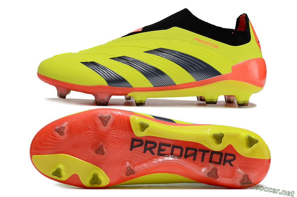 Men's Adidas Predator Accuracy+ FG Football Boots - Yellow/Black/Red 1