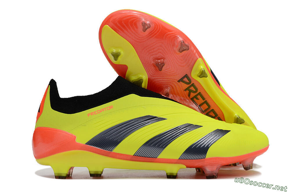 Men's Adidas Predator Accuracy+ FG Football Boots - Yellow/Black/Red 2