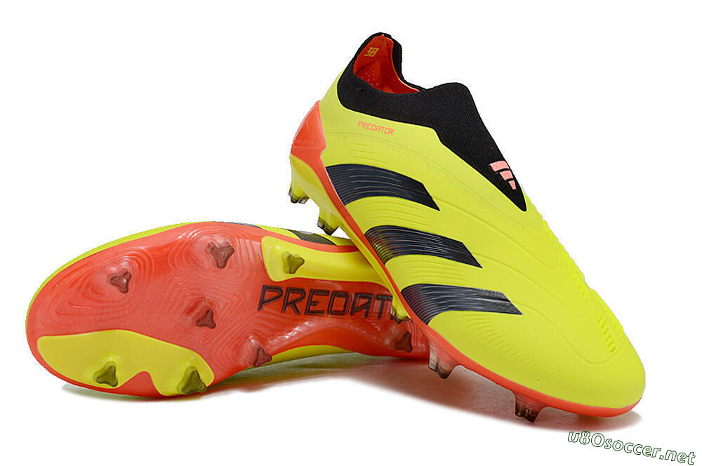 Men's Adidas Predator Accuracy+ FG Football Boots - Yellow/Black/Red 3