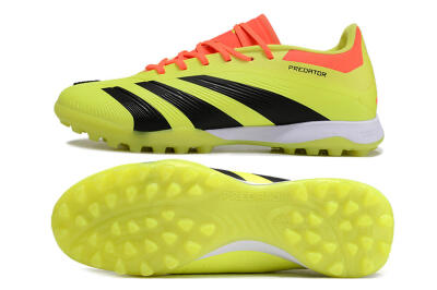 Men's Adidas Predator 24 Elite TF Football Shoes - Yellow/Black/Red