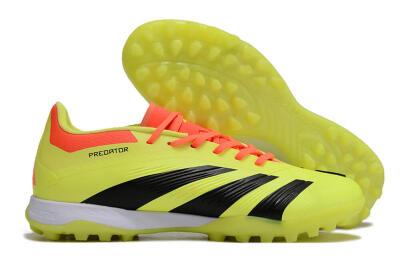 Men's Adidas Predator 24 Elite TF Football Shoes - Yellow/Black/Red