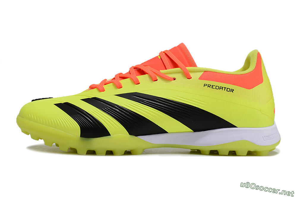 Men's Adidas Predator 24 Elite TF Football Shoes - Yellow/Black/Red 0