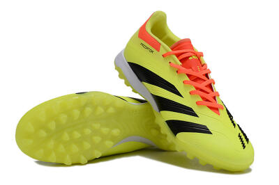 Men's Adidas Predator 24 Elite TF Football Shoes - Yellow/Black/Red