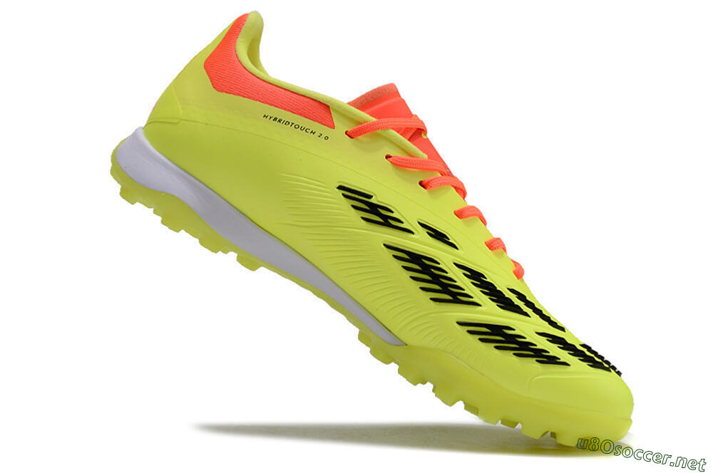Men's Adidas Predator 24 Elite TF Football Shoes - Yellow/Black/Red 4