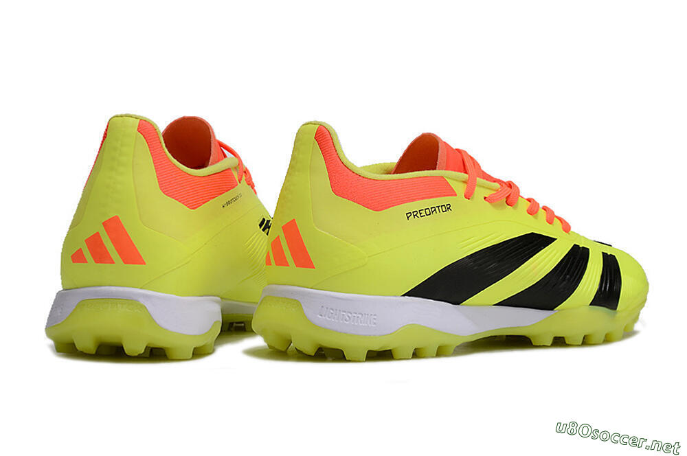 Men's Adidas Predator 24 Elite TF Football Shoes - Yellow/Black/Red 6