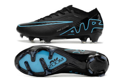 Men's Nike Air Zoom Mercurial Vapor 15 Elite FG Football Boots - Black/Jade/Blue