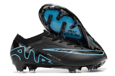Men's Nike Air Zoom Mercurial Vapor 15 Elite FG Football Boots - Black/Jade/Blue