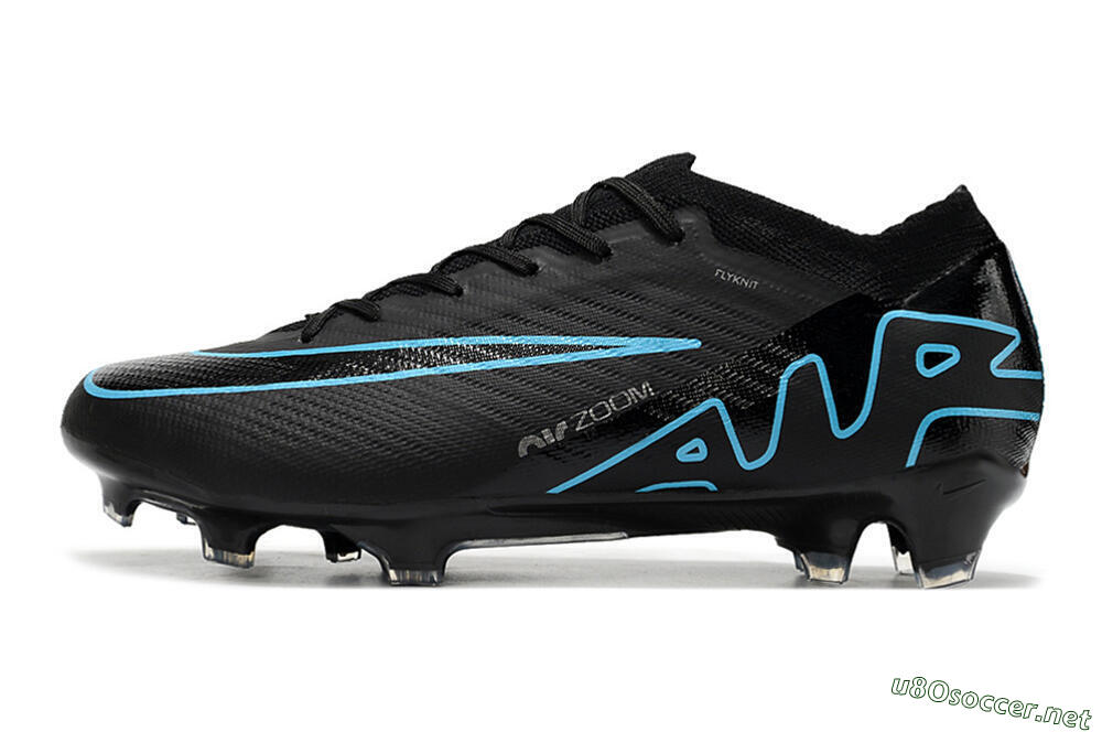 Men's Nike Air Zoom Mercurial Vapor 15 Elite FG Football Boots - Black/Jade/Blue 0
