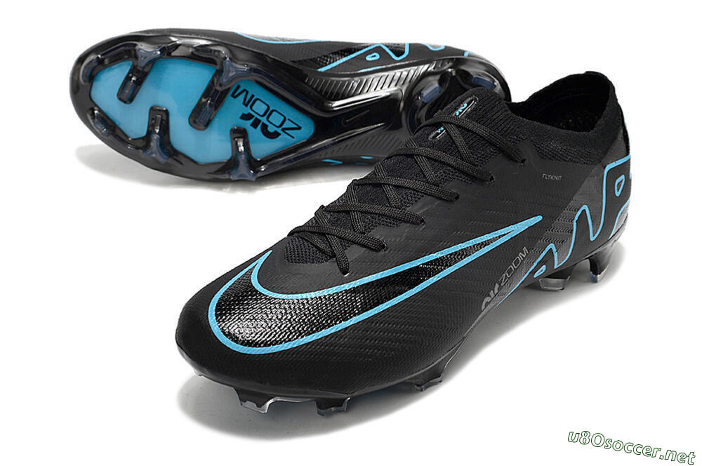Men's Nike Air Zoom Mercurial Vapor 15 Elite FG Football Boots - Black/Jade/Blue 3