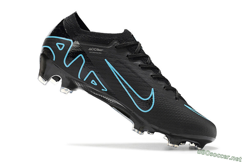 Men's Nike Air Zoom Mercurial Vapor 15 Elite FG Football Boots - Black/Jade/Blue 4