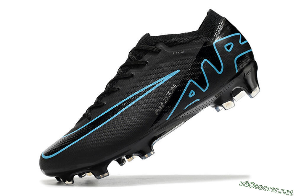 Men's Nike Air Zoom Mercurial Vapor 15 Elite FG Football Boots - Black/Jade/Blue 5