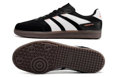 Men's Adidas Predator 24 League IC Football Shoes - Black/White/Brown