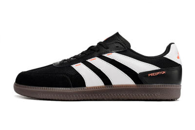 Men's Adidas Predator 24 League IC Football Shoes - Black/White/Brown