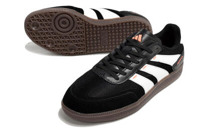 Men's Adidas Predator 24 League IC Football Shoes - Black/White/Brown