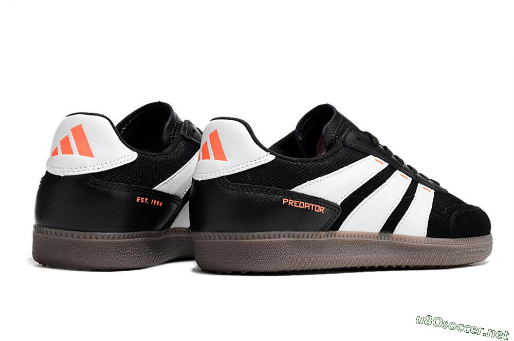 Men's Adidas Predator 24 League IC Football Shoes - Black/White/Brown 6