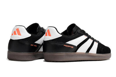 Men's Adidas Predator 24 League IC Football Shoes - Black/White/Brown