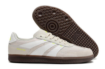 Men's Adidas Predator 24 League IC Football Shoes - Grey/Yellow/Brown