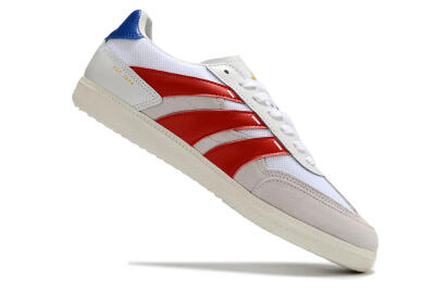 Men's Adidas Predator 24 League IC Football Shoes - Grey/White/Red/Blue