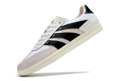 Men's Adidas Predator 24 League IC Football Shoes - Grey/White/Black