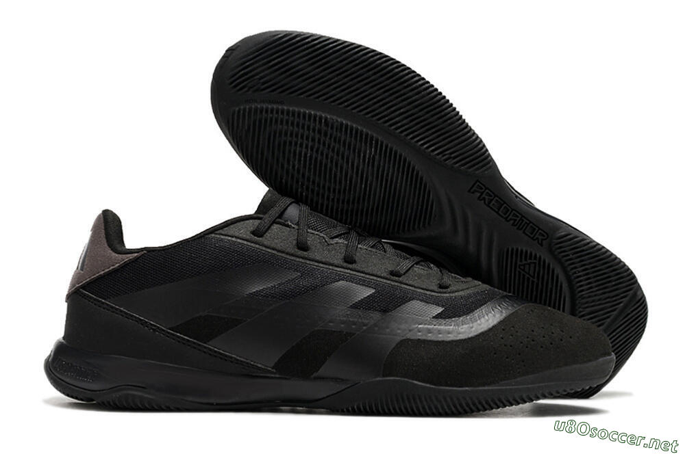 Men's Adidas Predator 24 Elite IC Football Shoes - Black/Brown/Black 2