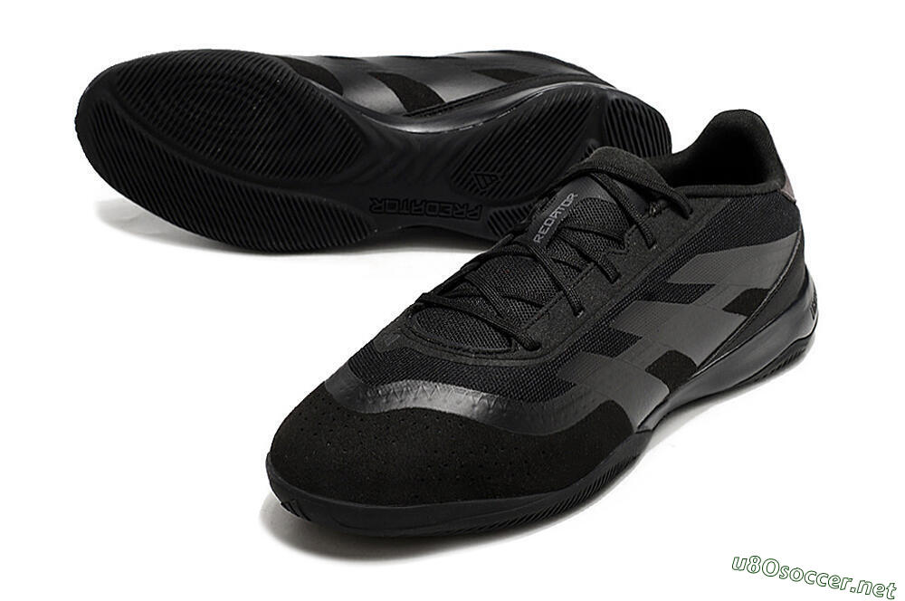 Men's Adidas Predator 24 Elite IC Football Shoes - Black/Brown/Black 3