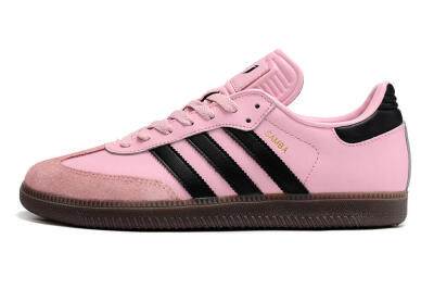 Men's Adidas Samba Messi IC Football Shoes - Pink/Black/Brown