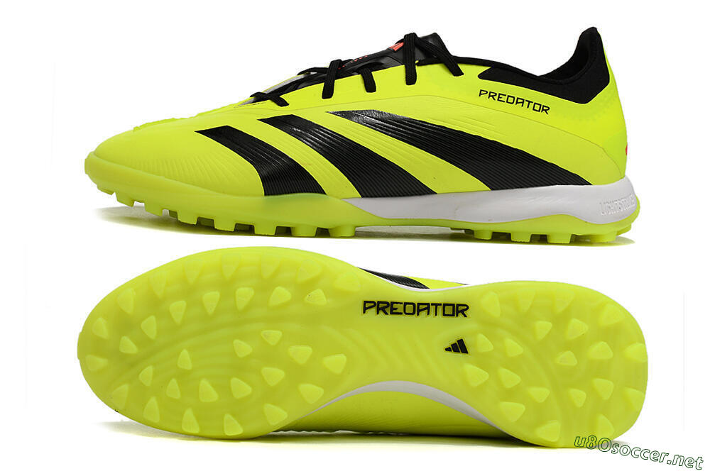 Men's Adidas Predator 24 Elite TF Football Shoes - Yellow/Black/White 1