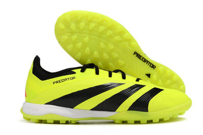 Men's Adidas Predator 24 Elite TF Football Shoes - Yellow/Black/White