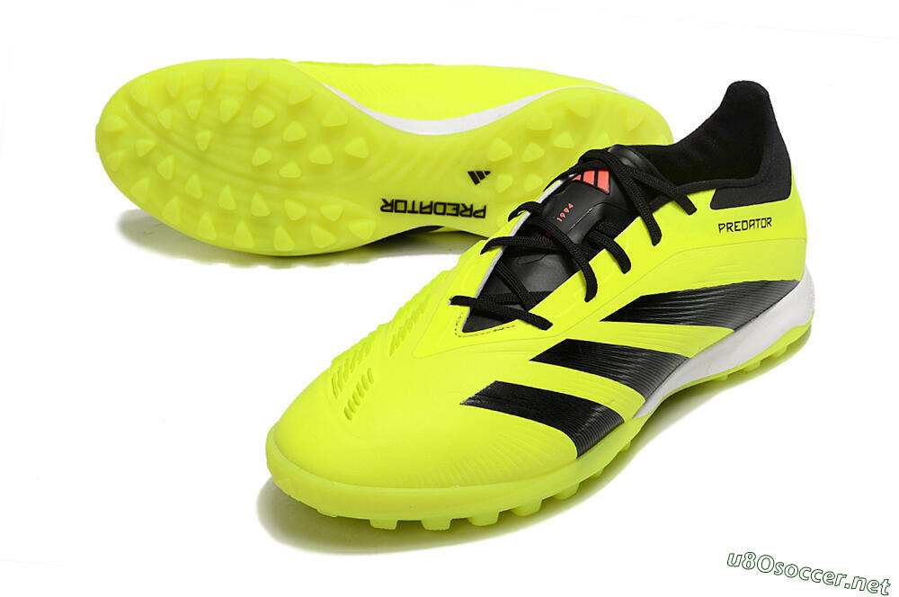 Men's Adidas Predator 24 Elite TF Football Shoes - Yellow/Black/White 3