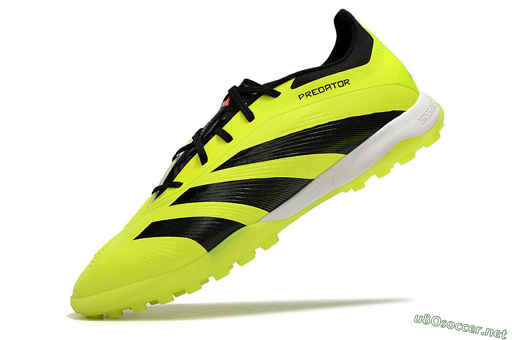 Men's Adidas Predator 24 Elite TF Football Shoes - Yellow/Black/White 5