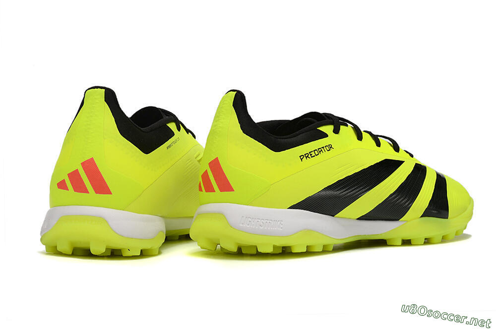 Men's Adidas Predator 24 Elite TF Football Shoes - Yellow/Black/White 6