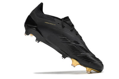 Men's Adidas Predator 24 Elite FG Football Boots - Black/Gold