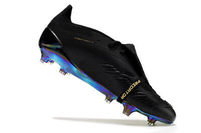 Men's Adidas Predator Elite Foldover Tongue FG Football Boots - Black/Gold