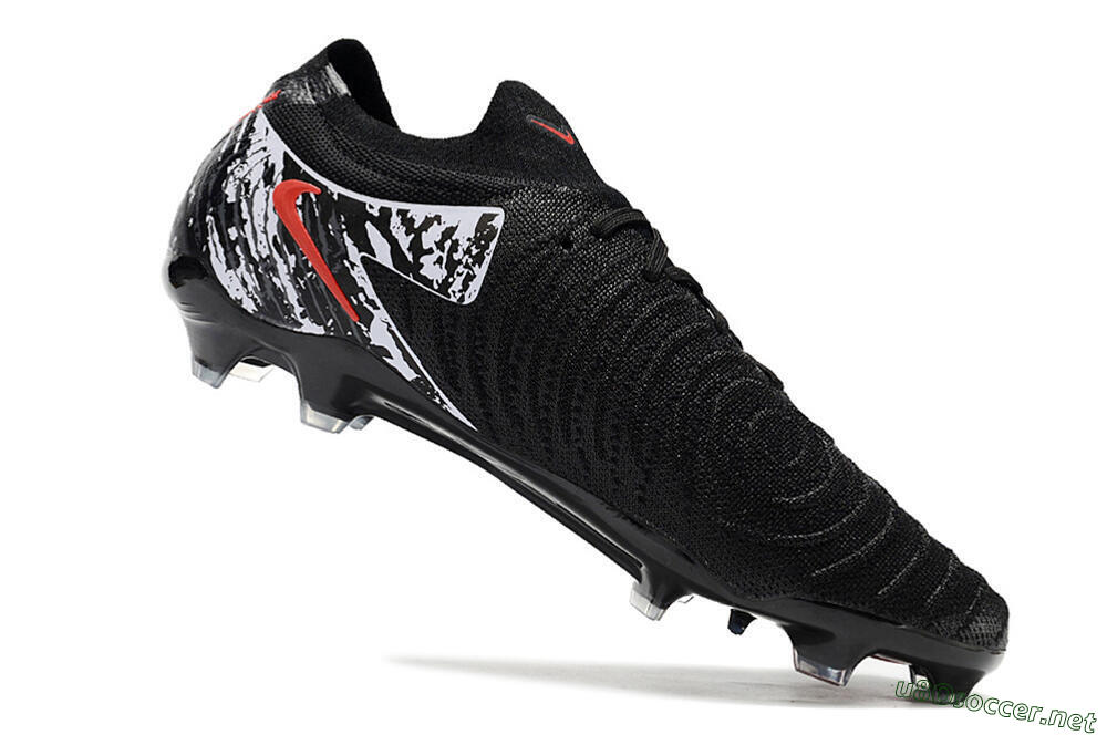 Men's Nike Phantom Luna Elite NU FG Football Boots - Black/Red/White 4