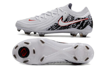 Men's Nike Phantom Luna Elite NU FG Football Boots - White/Red/Black