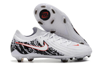 Men's Nike Phantom Luna Elite NU FG Football Boots - White/Red/Black