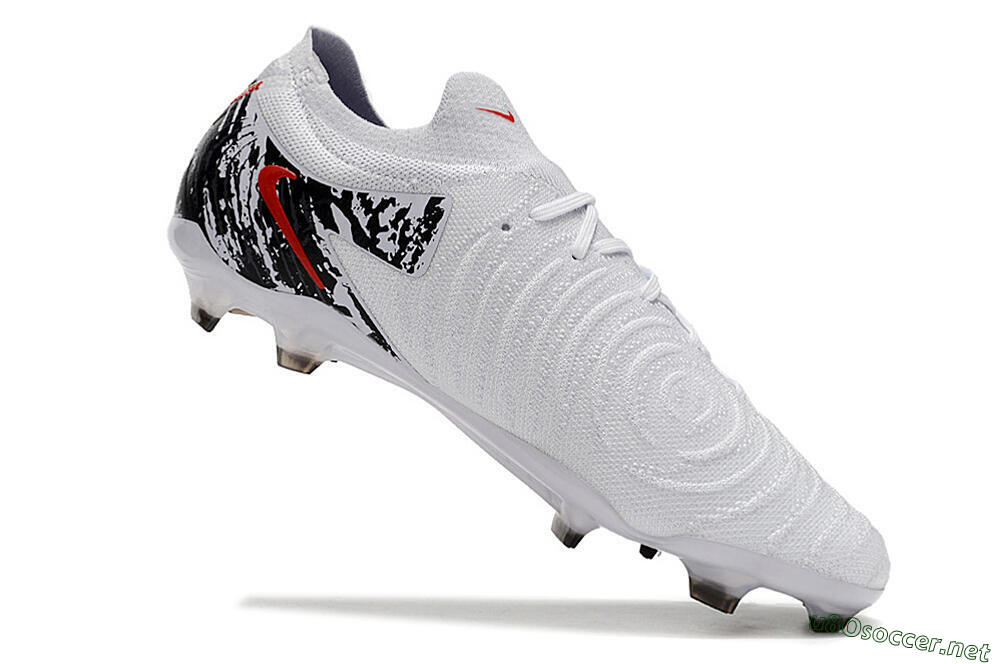 Men's Nike Phantom Luna Elite NU FG Football Boots - White/Red/Black 4