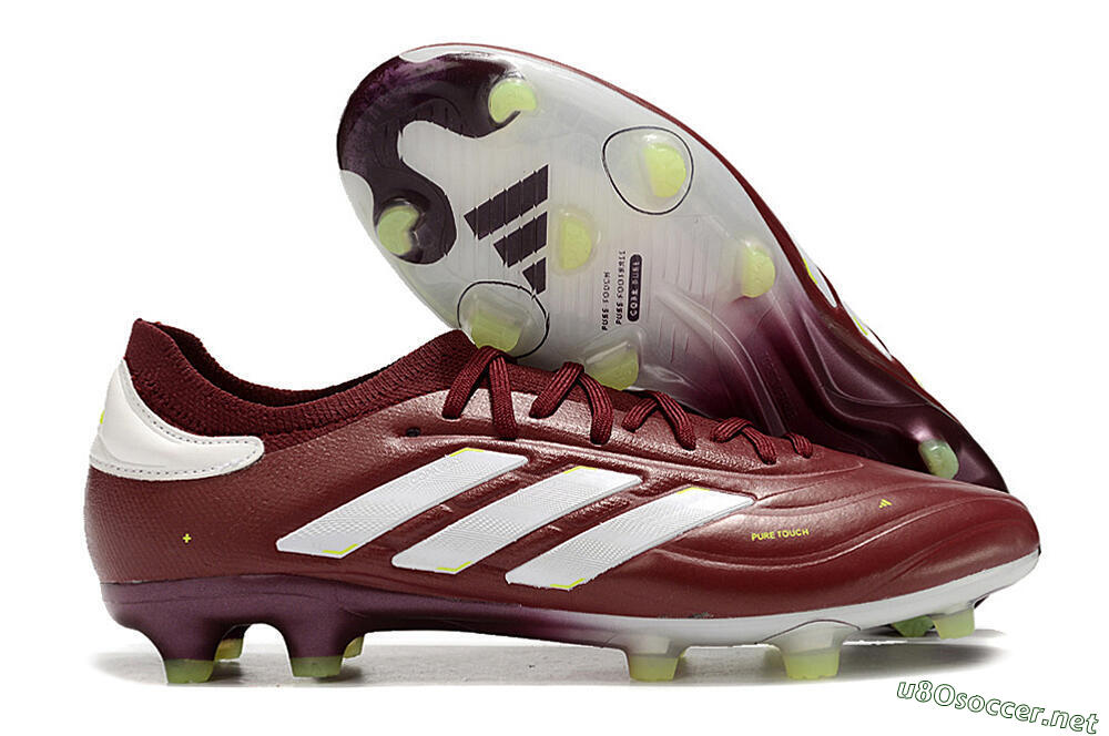 Men's Adidas Copa Pure 2+ FG Football Boots - Red/White/Yellow 2