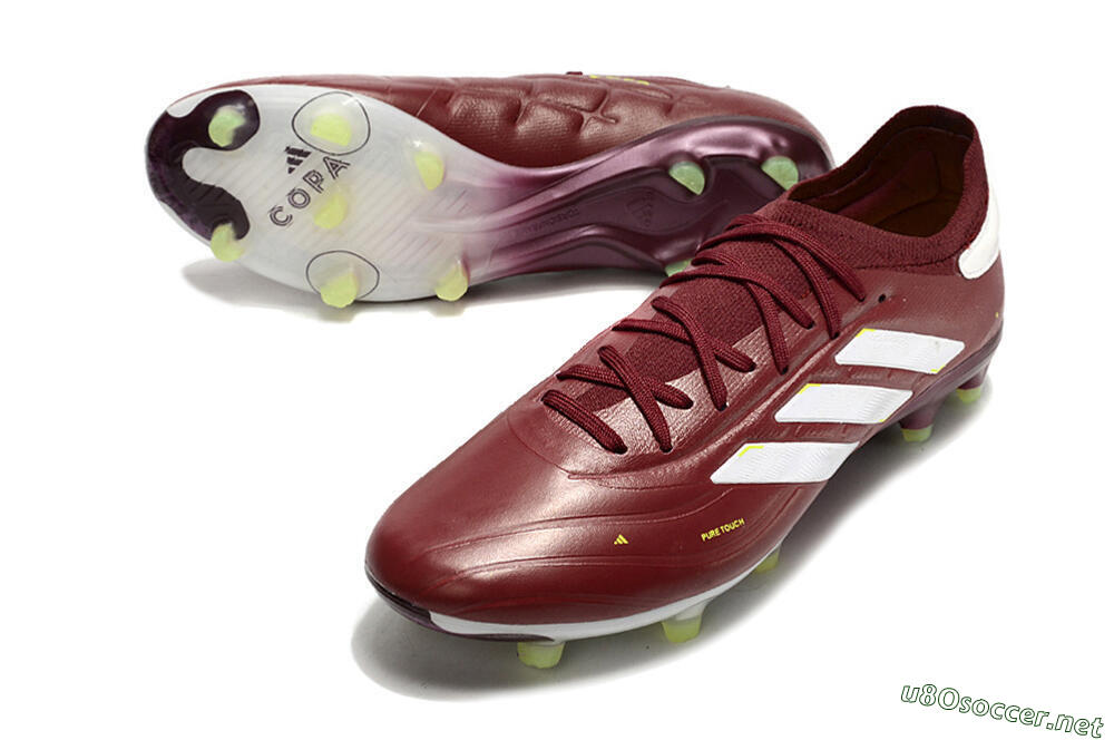 Men's Adidas Copa Pure 2+ FG Football Boots - Red/White/Yellow 3