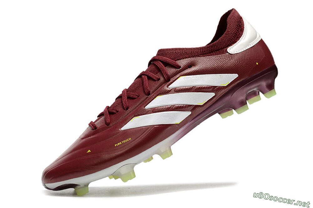 Men's Adidas Copa Pure 2+ FG Football Boots - Red/White/Yellow 5