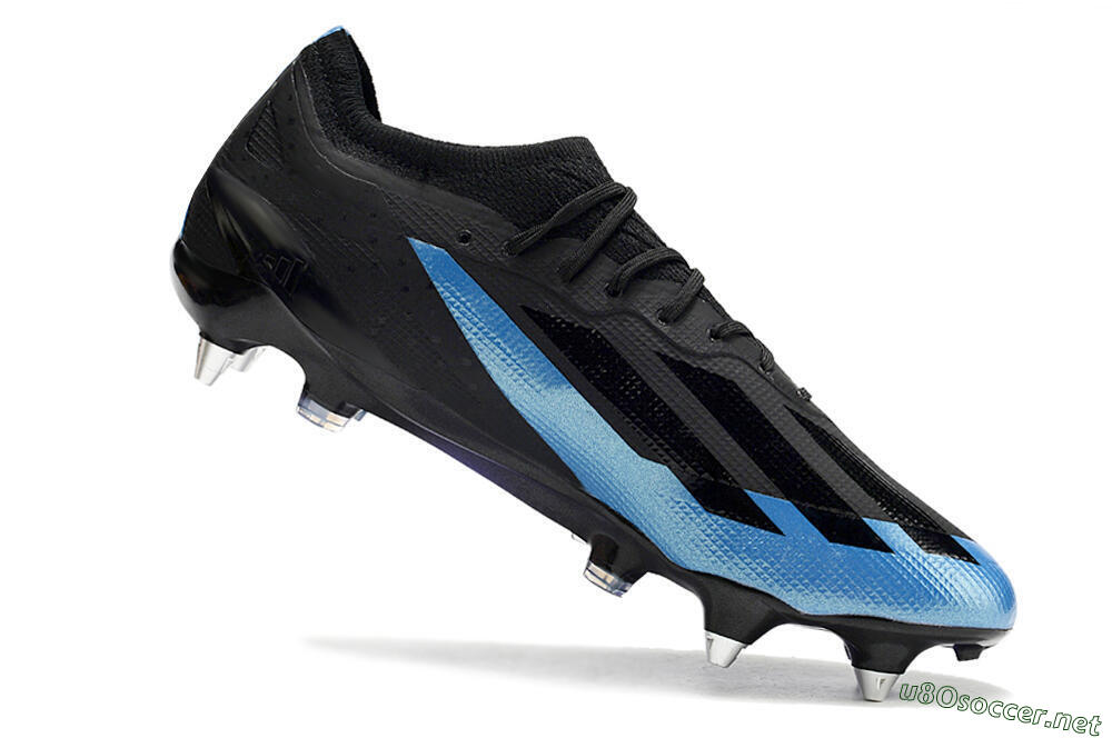 Men's Adidas X Crazyfast.1 SG Football Boots - Silver/Blue/Black/Gold 4