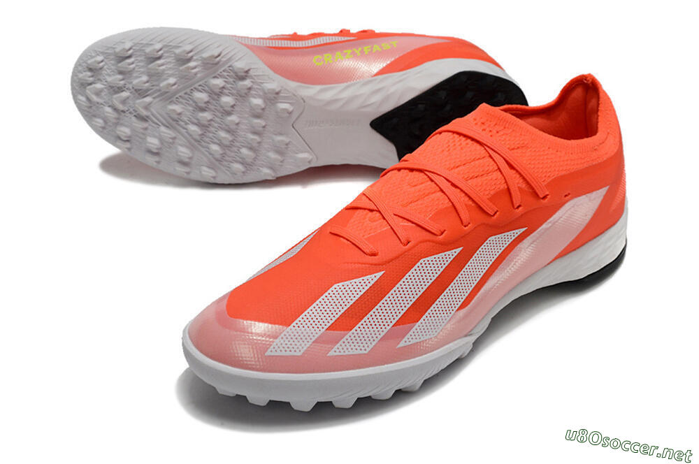 Men's Adidas X Crazyfast.1 TF Football Shoes - Red/White/Black 3