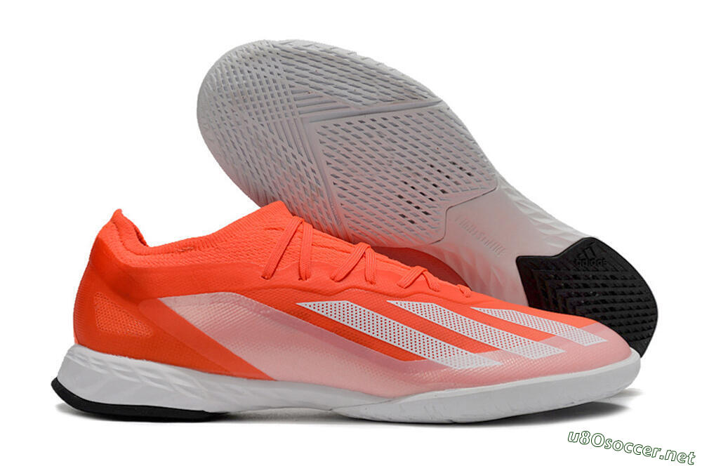 Men's Adidas X Crazyfast.1 IC Football Shoes - Red/White/Black 2