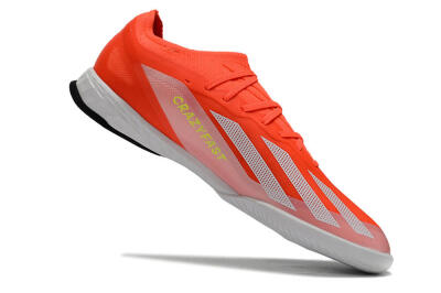Men's Adidas X Crazyfast.1 IC Football Shoes - Red/White/Black
